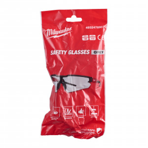 Tónované ochranné brýle - odolné proti poškrábání a zamlžování šedé Milwaukee