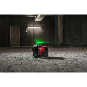 Laser M12™ 3PL-401C 360° se zeleným paprskem se 3 rovinami Milwaukee