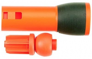 Objímka Softouch™ a oranžové zakončení násady s kuličkou k nůžkám Fiskars 115360 a 115400